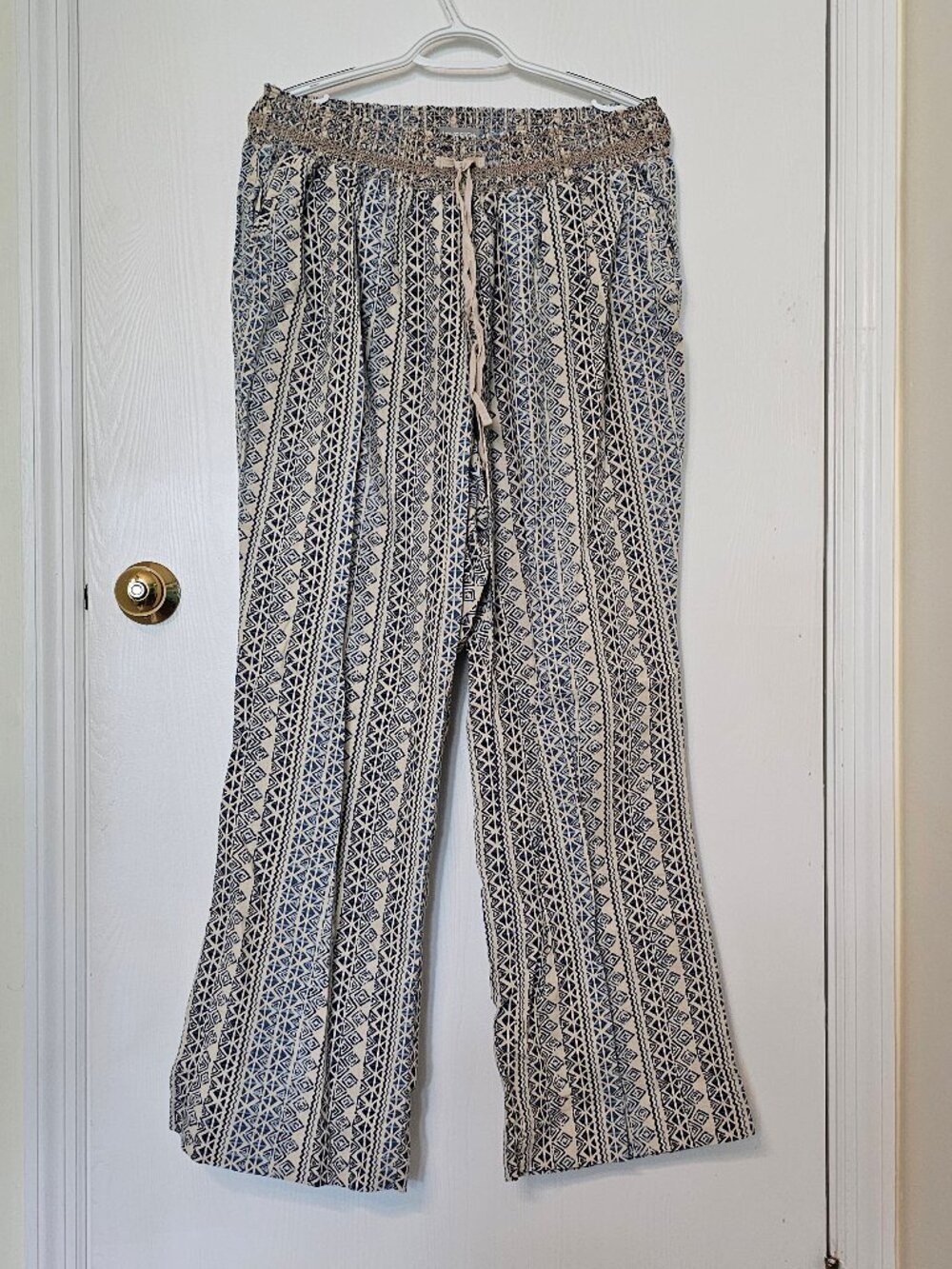 Lovesick tribal pattern linen beach pants (Torrid sister brand)